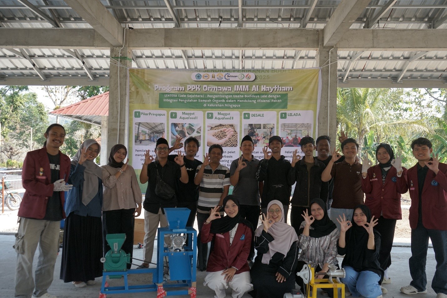 Dukung Akuakultur Berkelanjutan, Tim PPK Ormawa IMM Al Haytham UNIMUS Gelar Maggot Aquafeed II di Kelurahan Pringapus